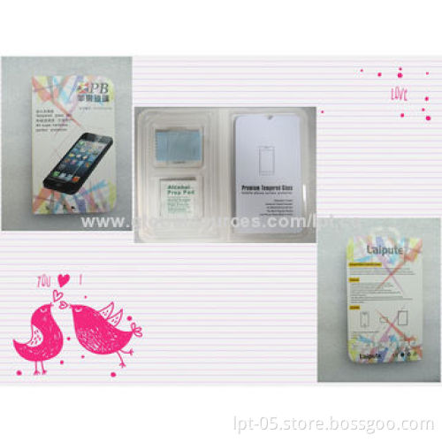 Clear Tempered Glass Mobile Phone Screen Protector for HTC